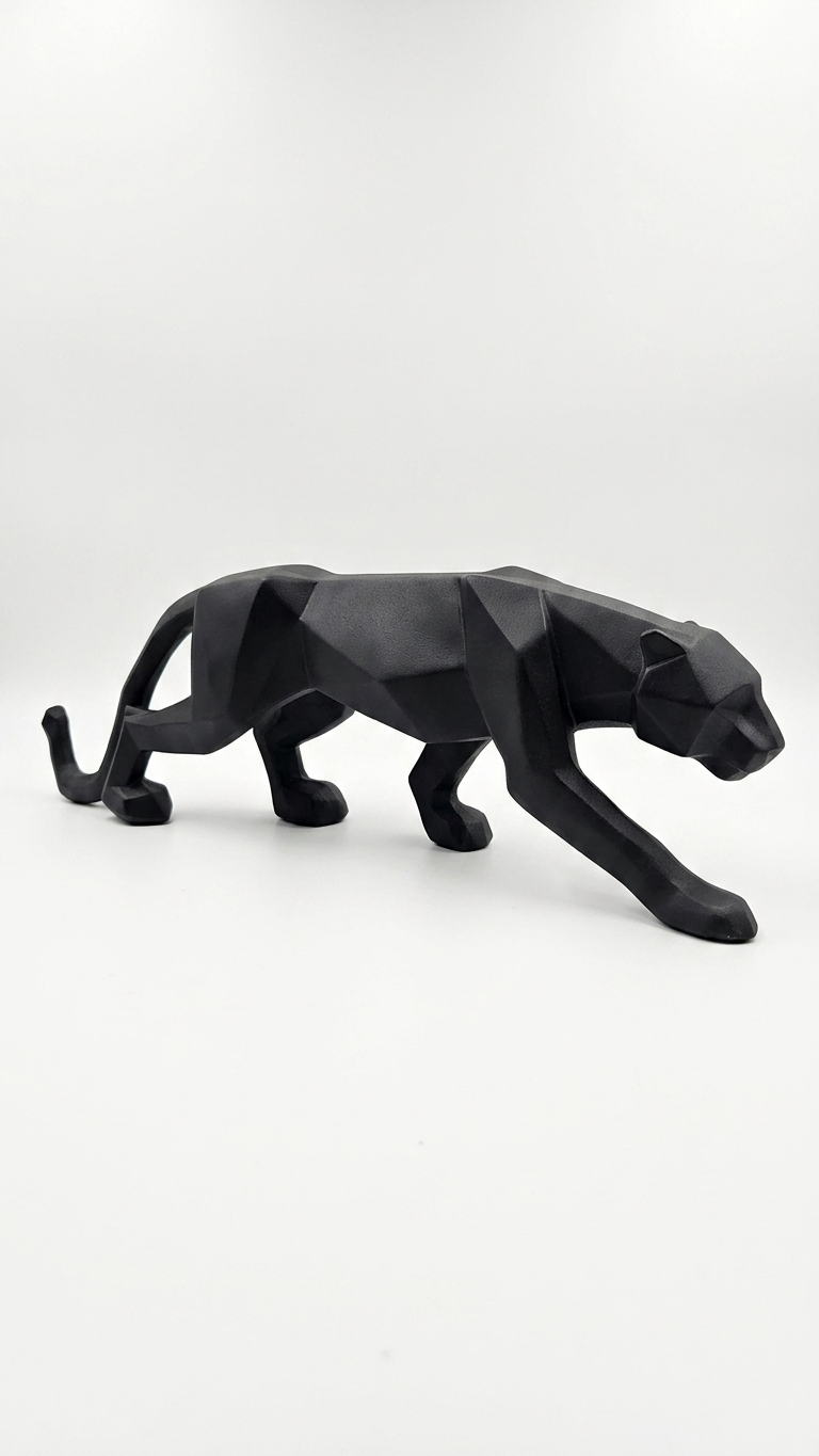 Modern Geometric Panther Decor
