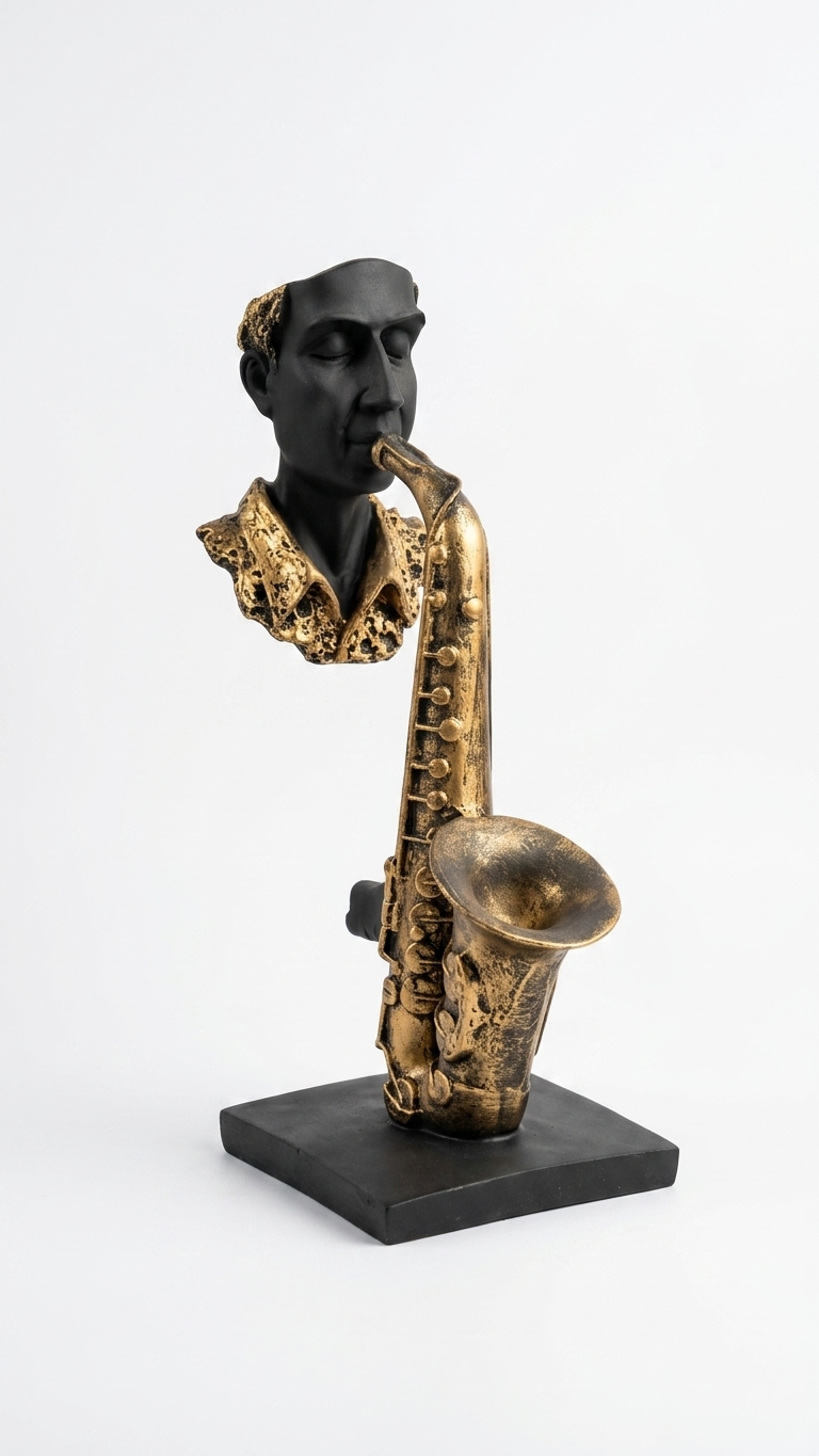 handcrafted saxophone sculpture