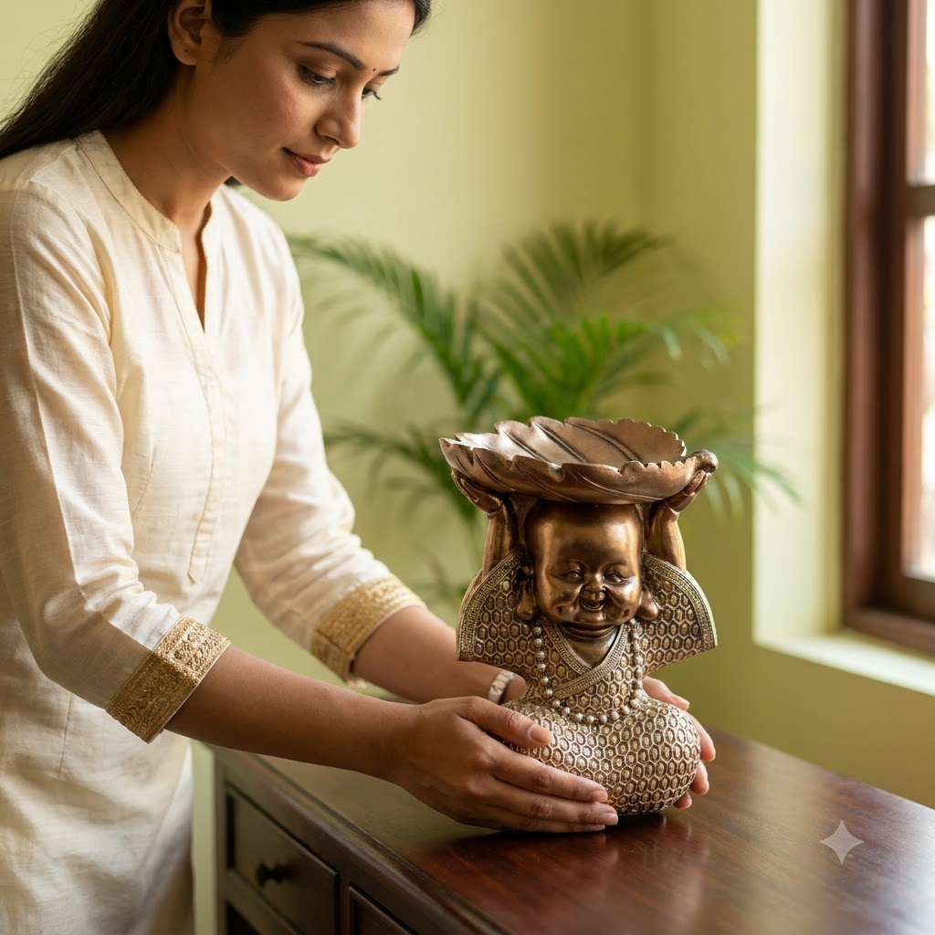 Golden Monk Lotus Bowl