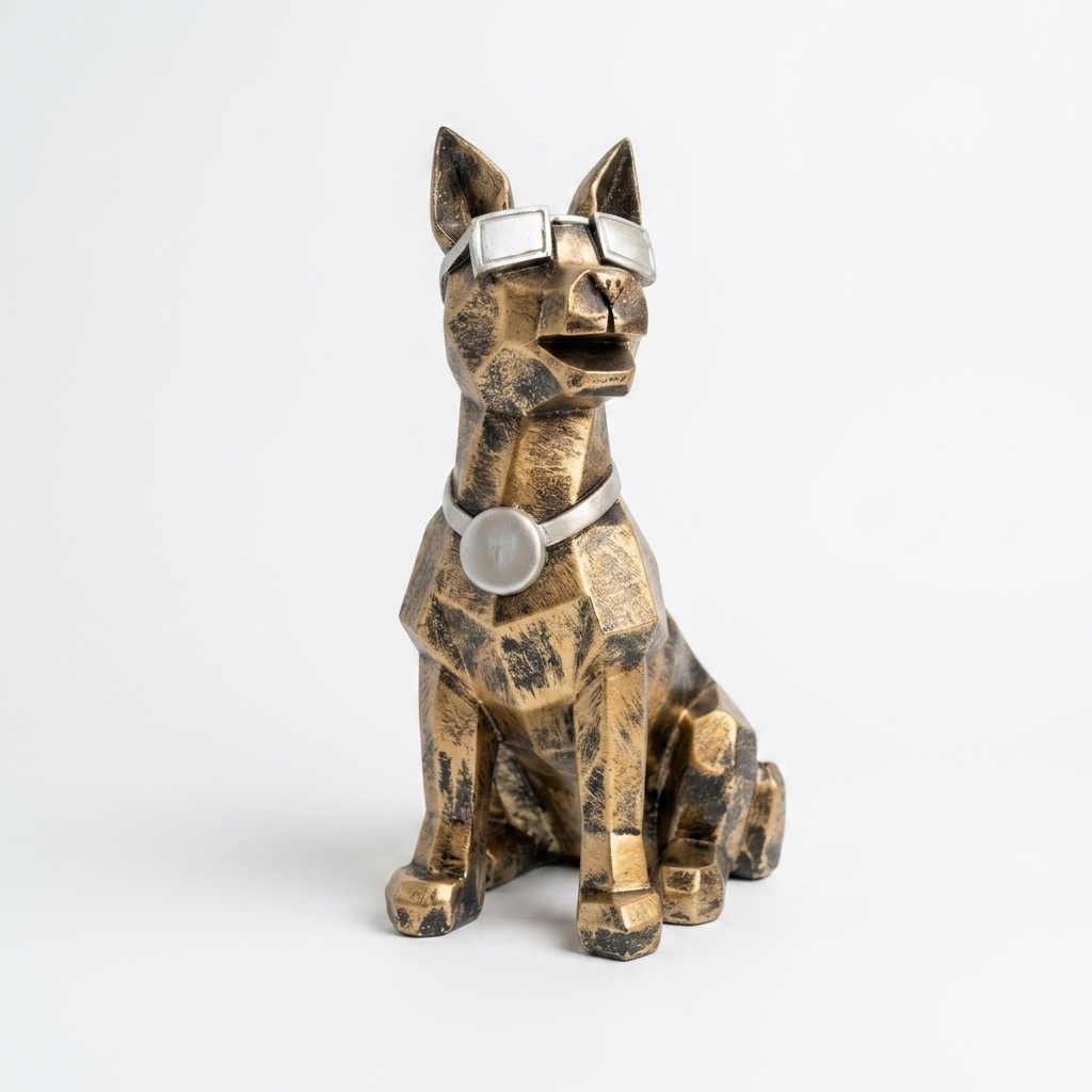 Modern Dog Showpiece