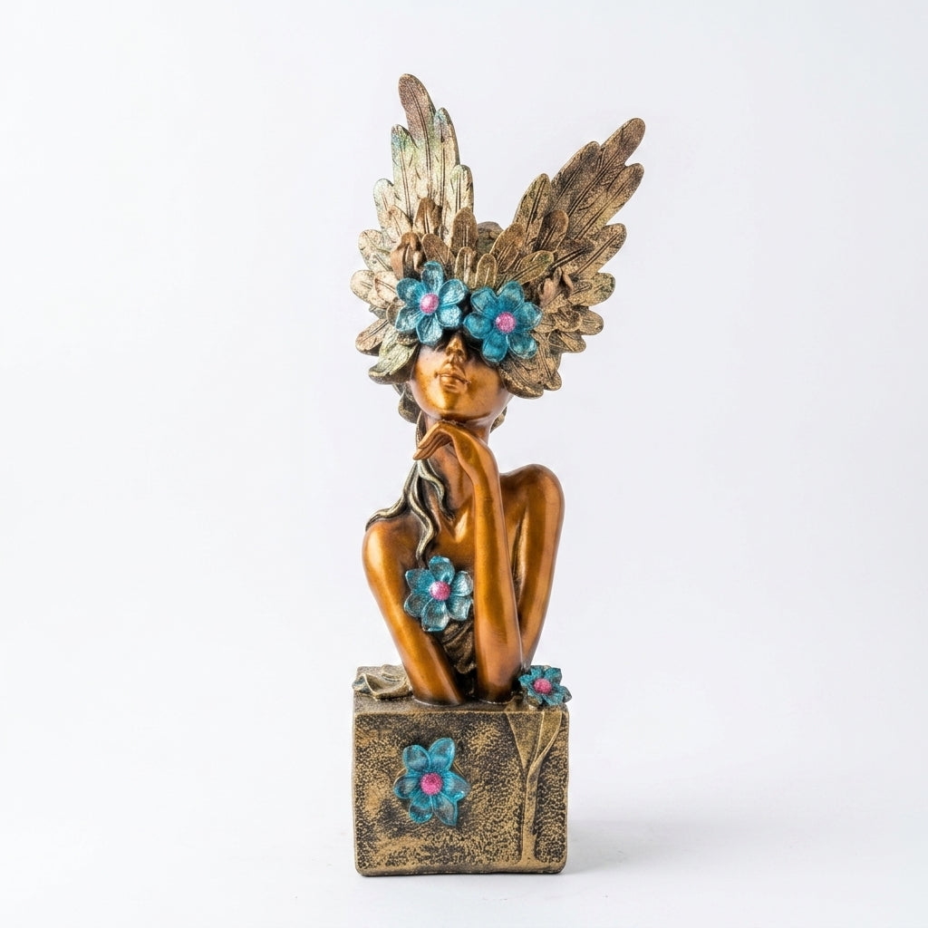 Lady Face Flower Sculpture