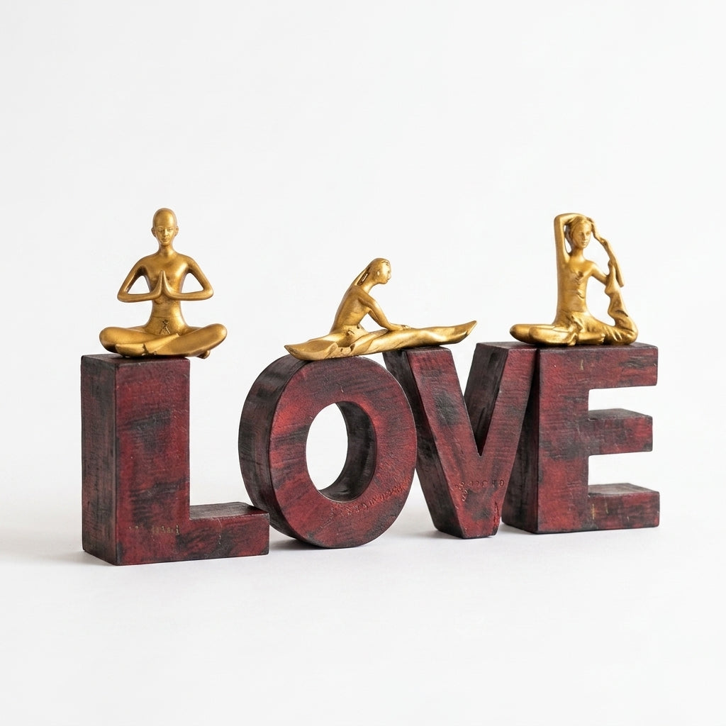 yoga figurine showpiece for home decor India – Home & Office Decor