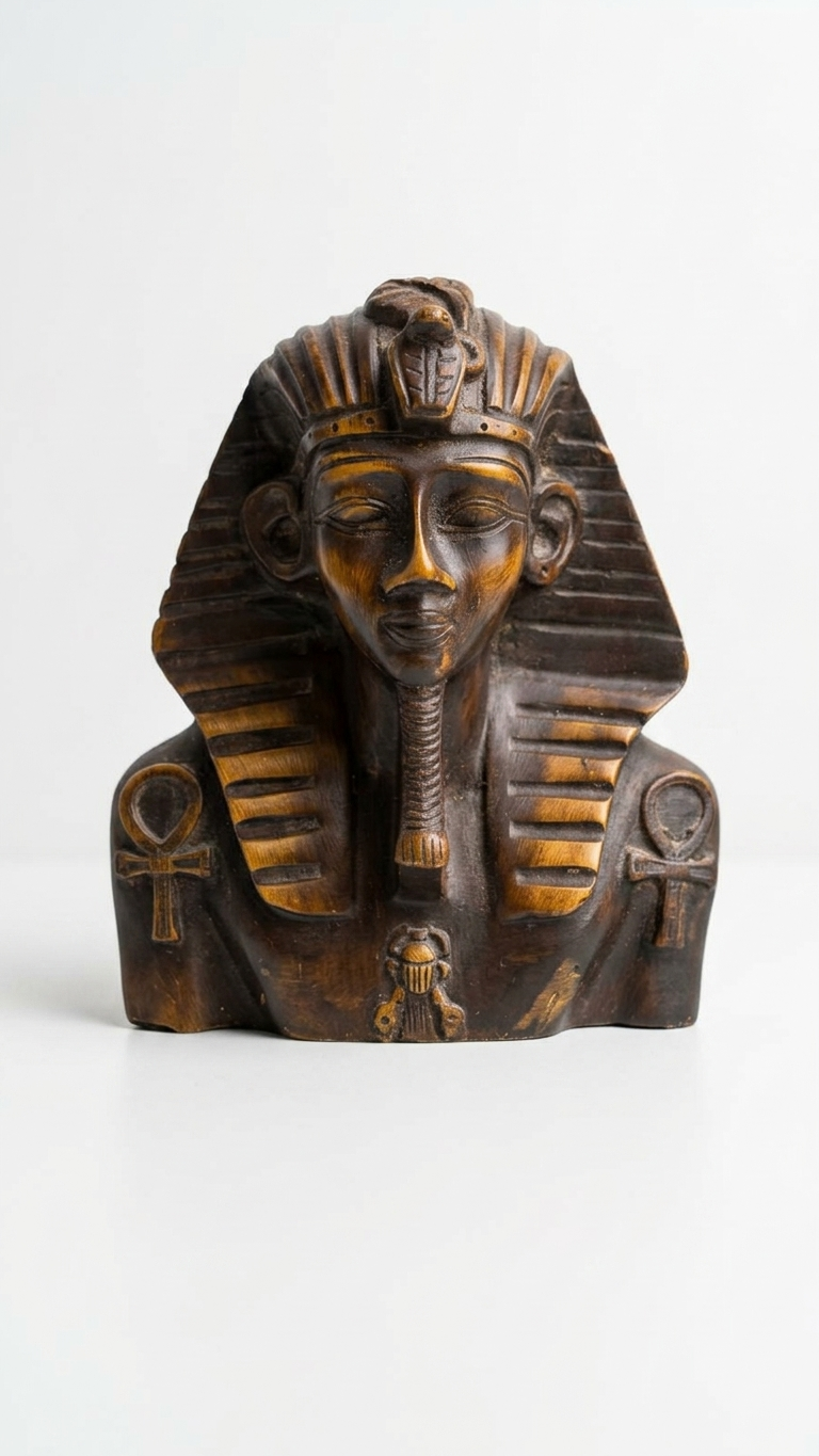 Handcrafted Egyptian Pharaoh Bust Showpiece 