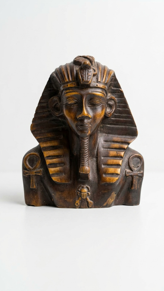 Handcrafted Egyptian Pharaoh Bust Showpiece 