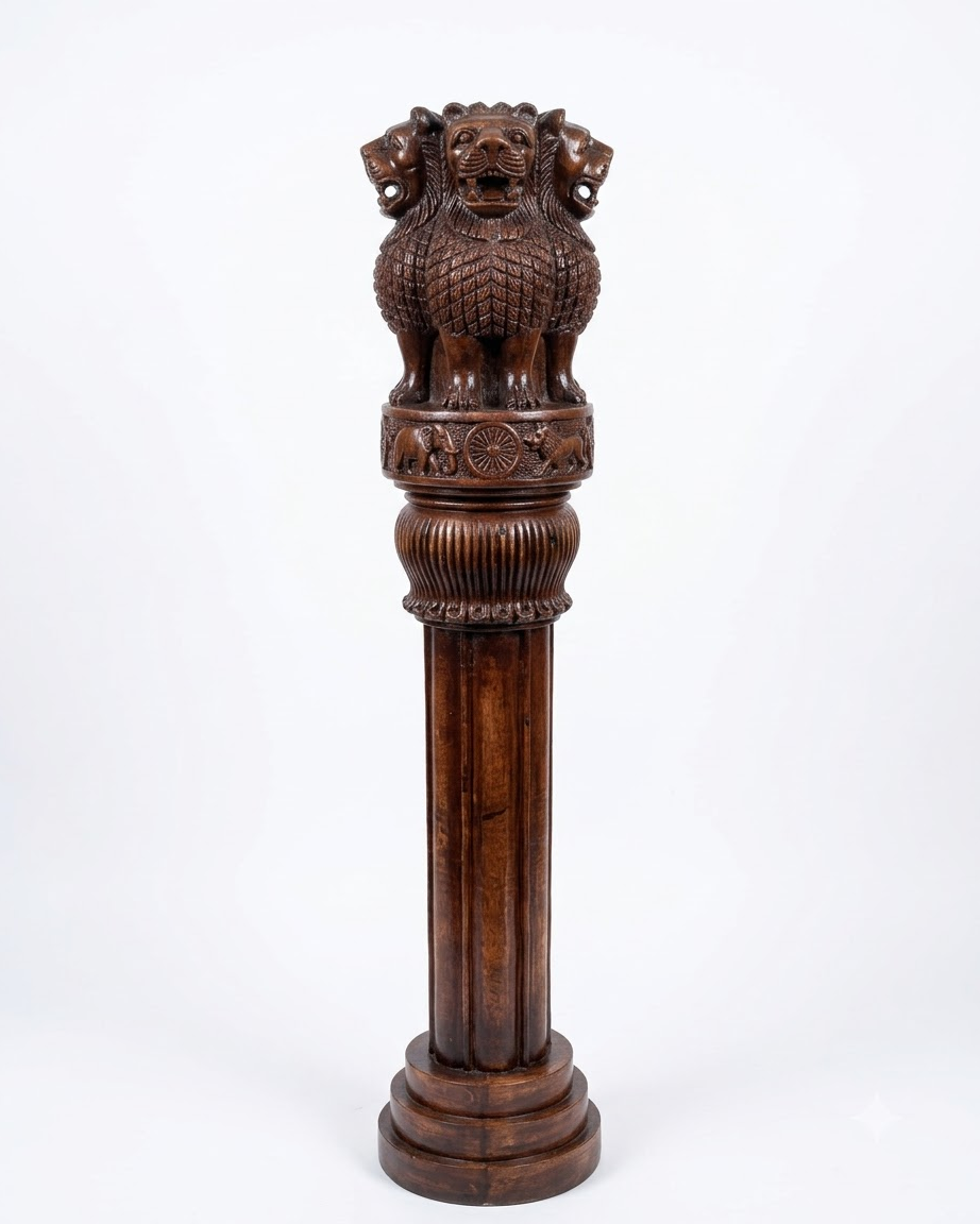 Handcrafted Ashoka Pillar Showpiece for Home Decor