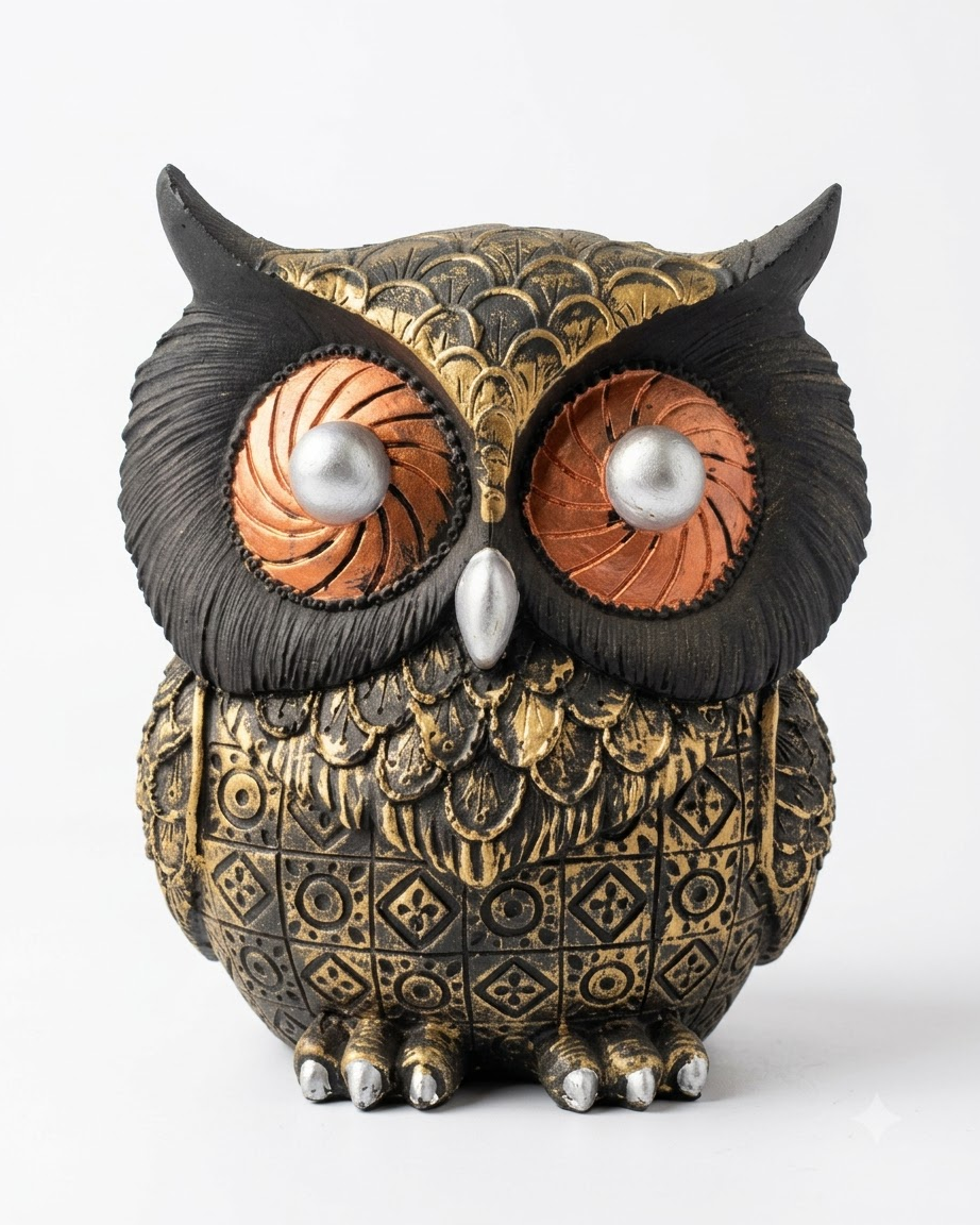 Handcrafted Owl Showpiece for Home Decor