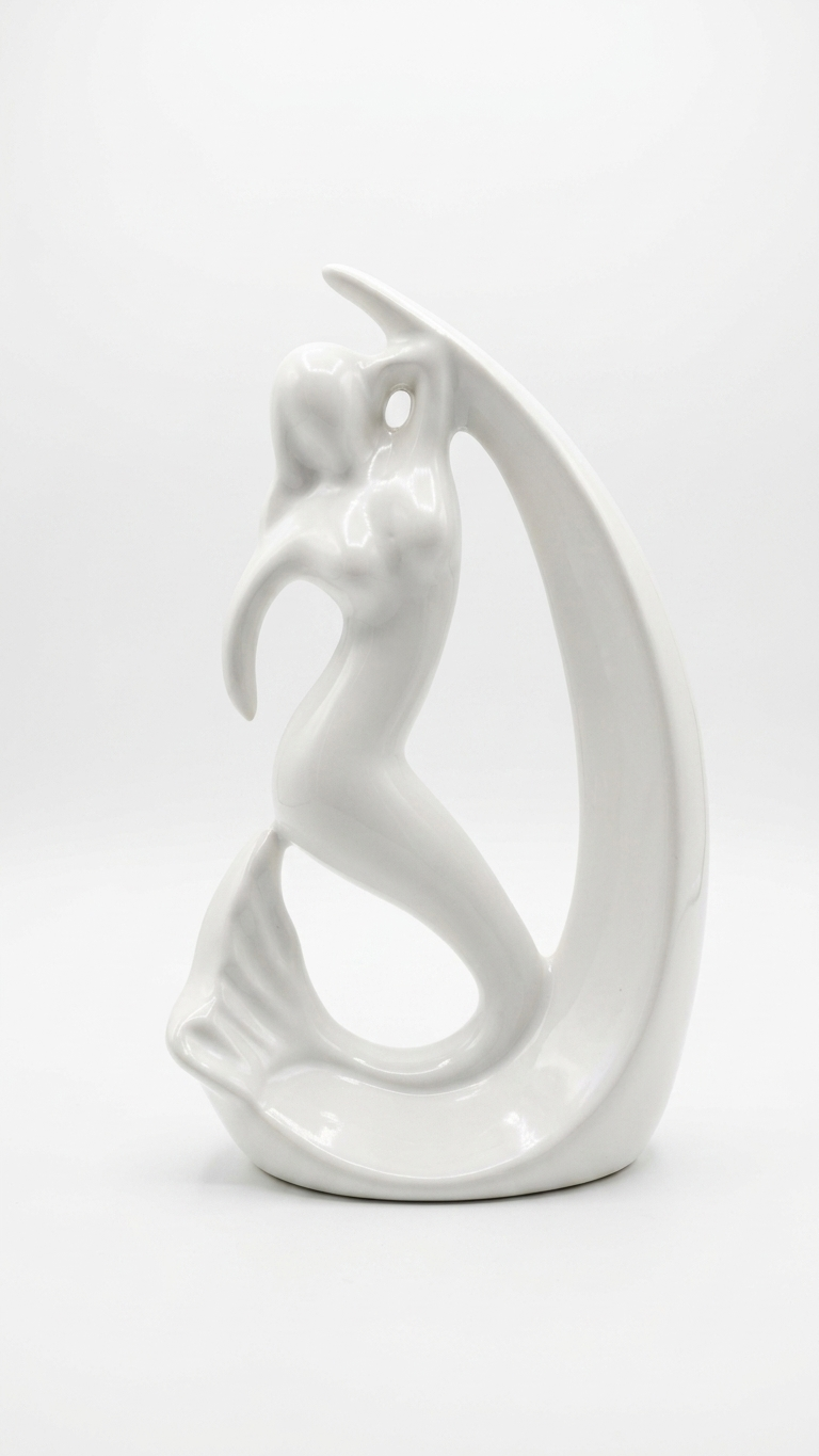 Elegant White Lady Abstract Showpiece for Living Room | Modern Luxury Home Decor Statue