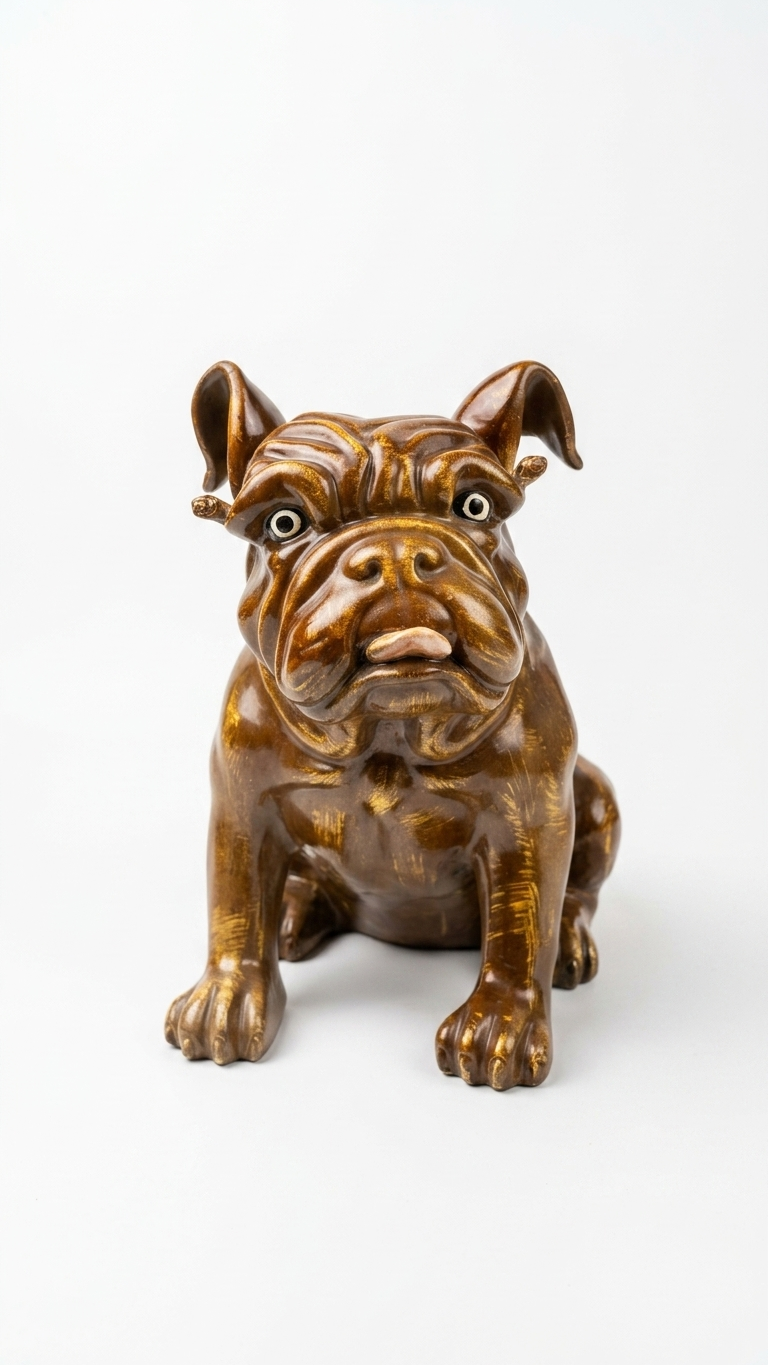 Handcrafted Bulldog Showpiece