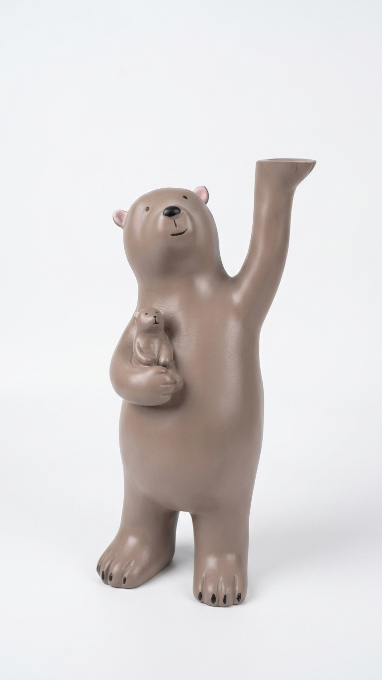 Nordic Polar Bear Flower Vase