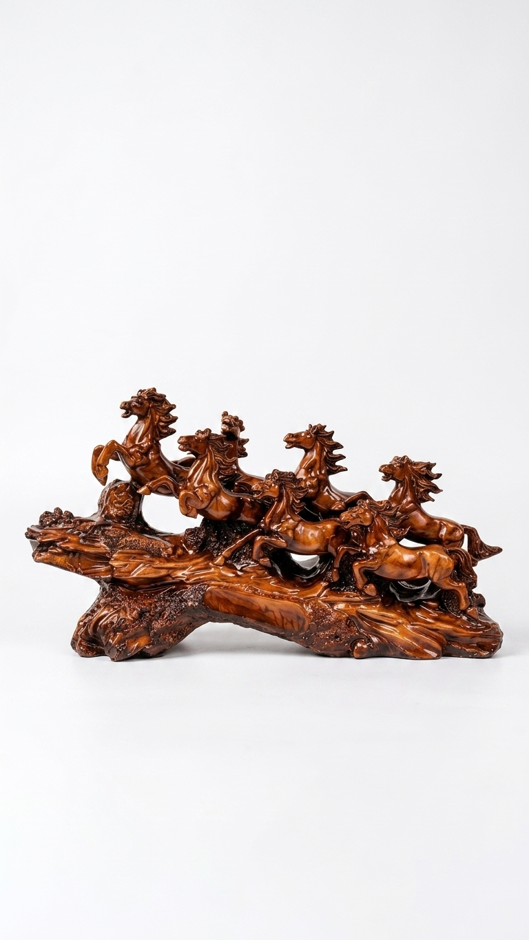 Eight running horse's showpiece feng shui India – Feng Shui Prosperity & Growth Symbol for Luxury Home Decor India