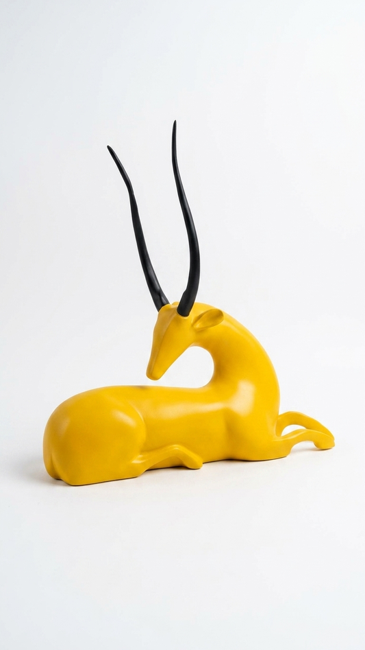 Handcrafted Modern Antelope Sculpture – Premium Decorative Showpiece