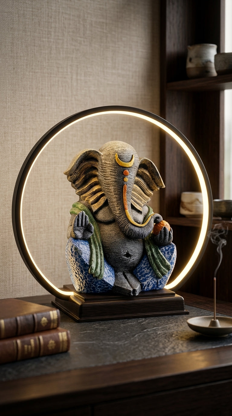 Handcrafted LED Ganesha Table Decor