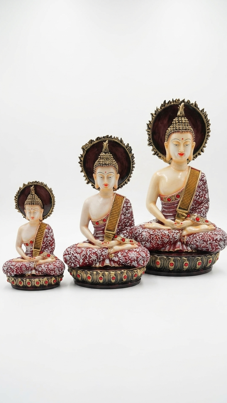 Handcrafted Meditating Buddha Showpiece for Peaceful Home Decor