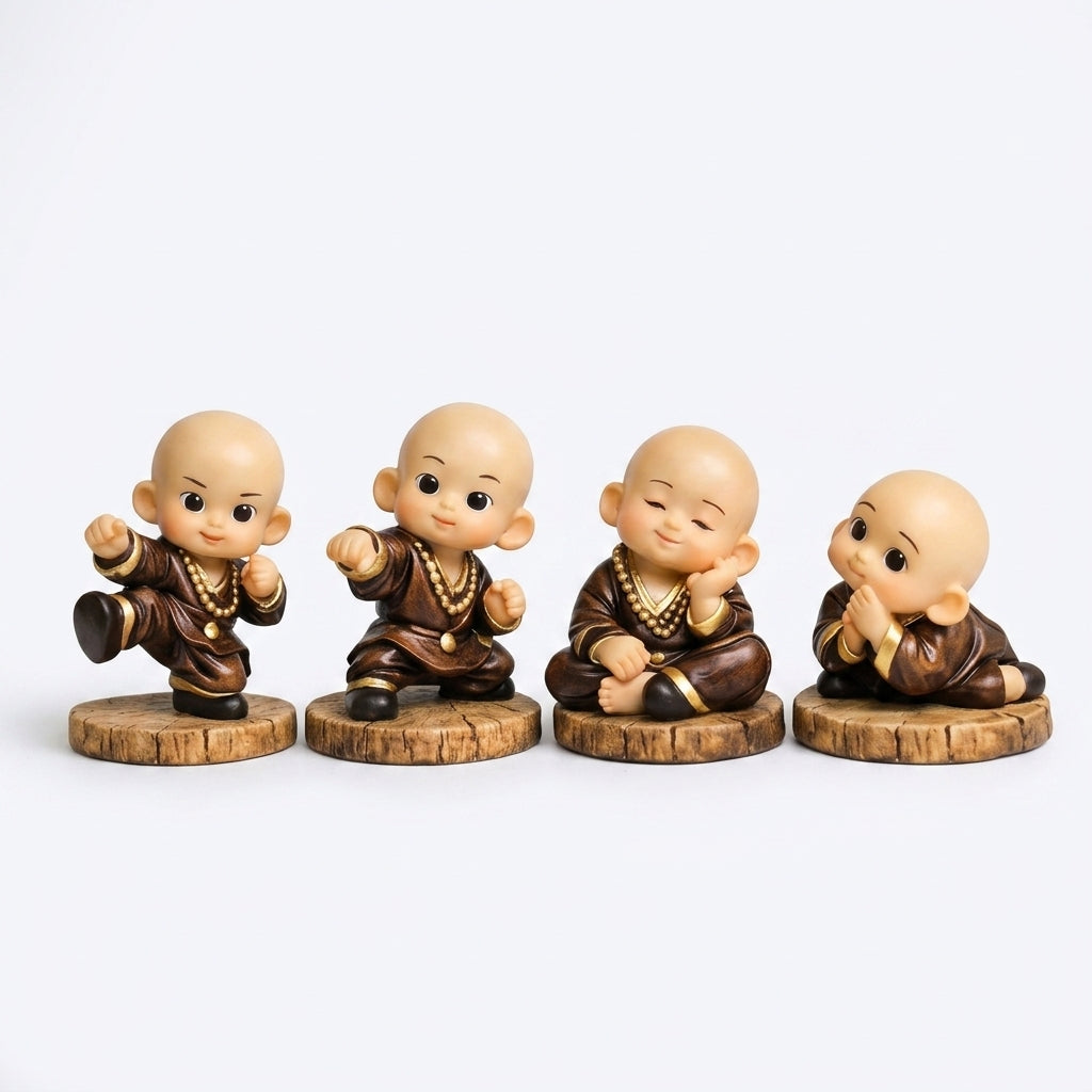 Meditating monk figurines for home decor India– Peaceful Buddhist Showpiece for Home & Office Decor India