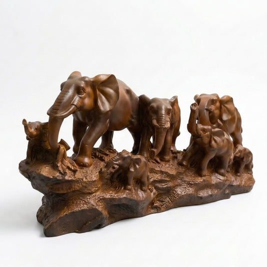 Elephant family showpiece for home – Symbol of Unity & Good Luck