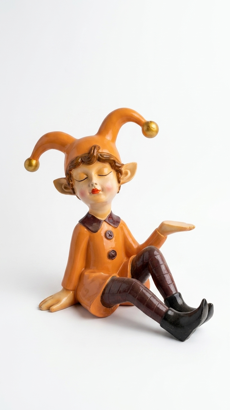 handcrafted elf showpiece