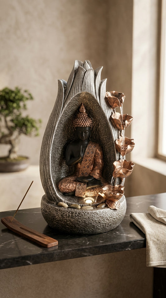Handcrafted Buddha Tabletop Water Fountain