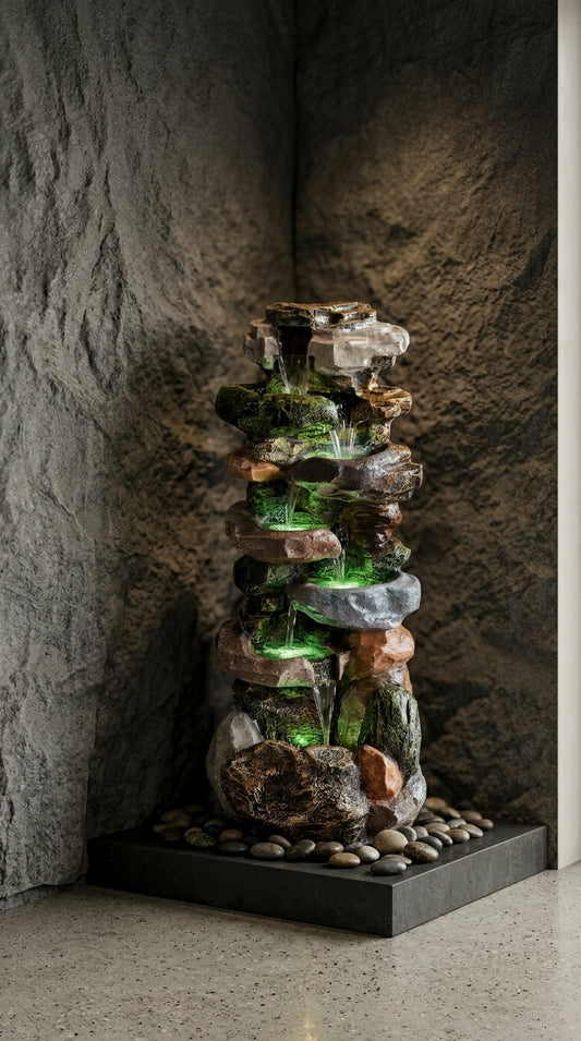  Indoor Rock Water Fountain with LED Lights