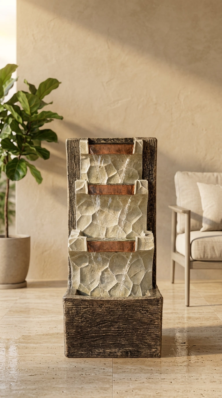 Luxury Cascading Tabletop Water Fountain