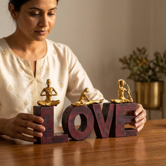 yoga figurine showpiece for home decor India – Home & Office Decor