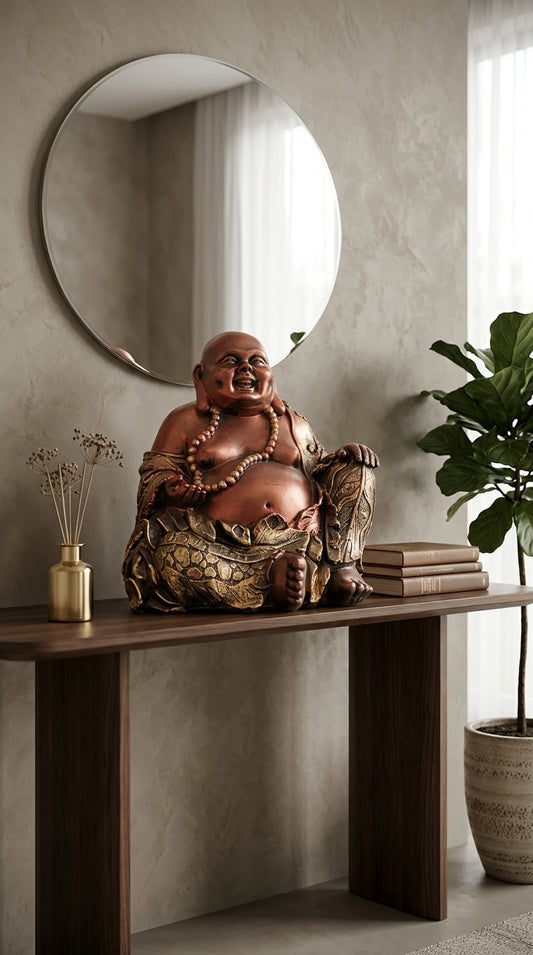 Handcrafted Laughing Buddha Statue