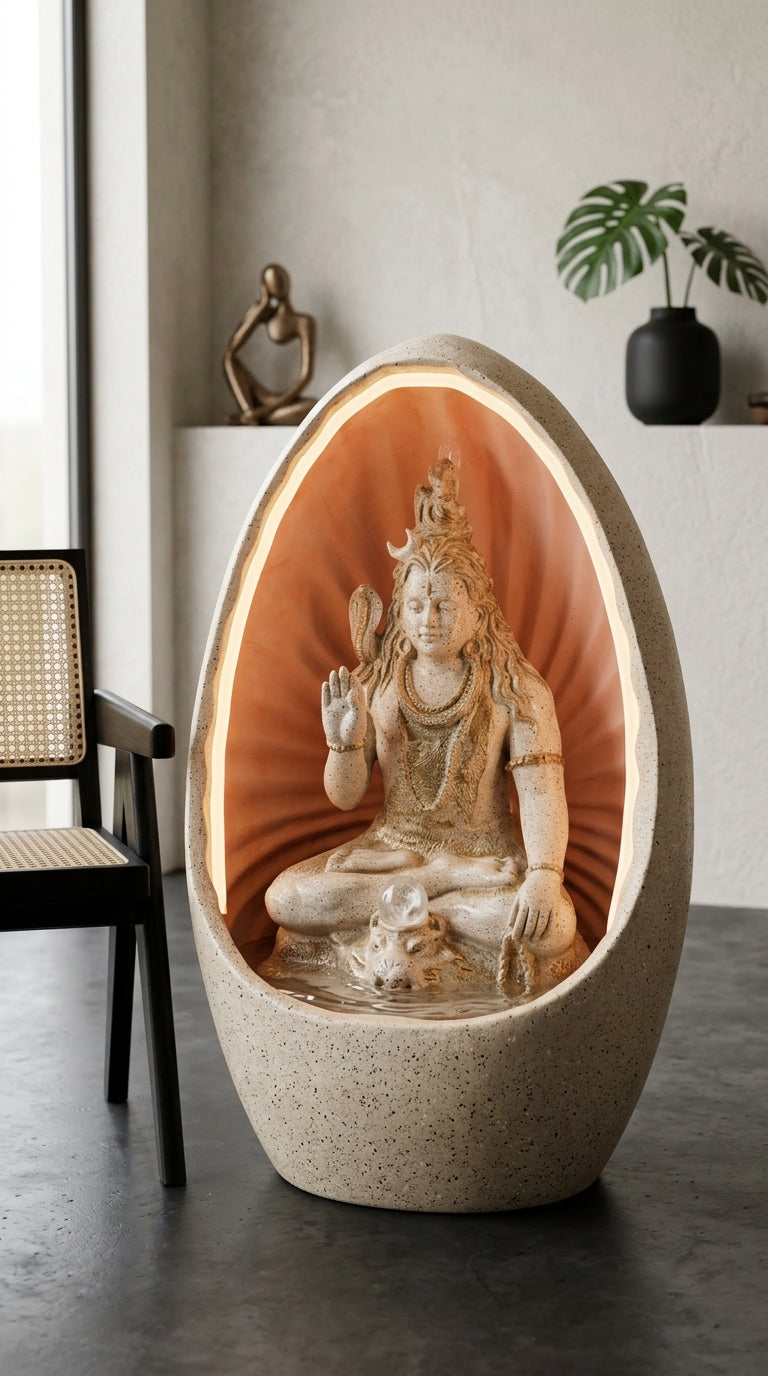 Handcrafted Lord Shiva Indoor Water Fountain