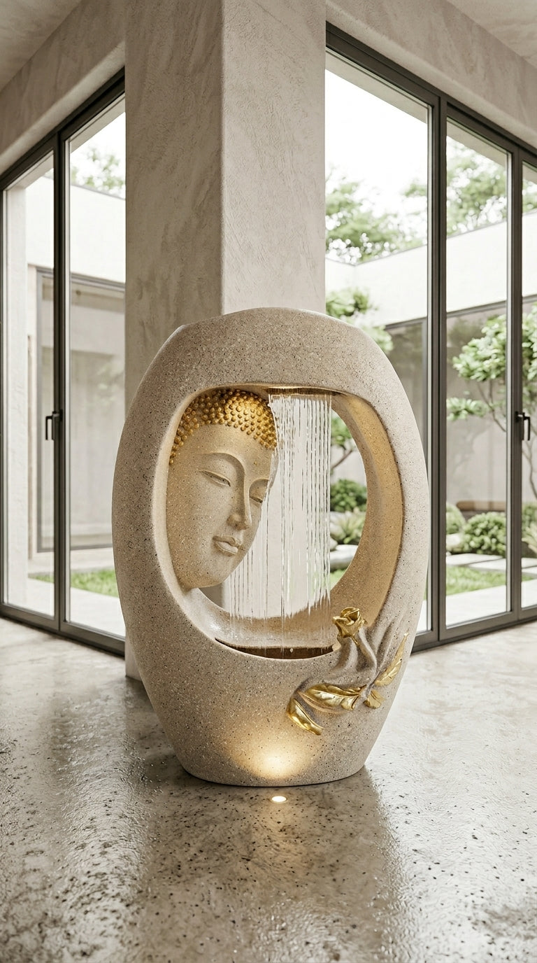 Handcrafted Buddha Indoor Water Fountain