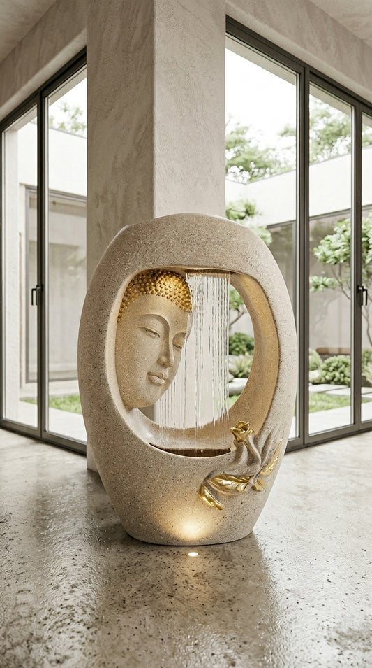 Handcrafted Buddha Indoor Water Fountain