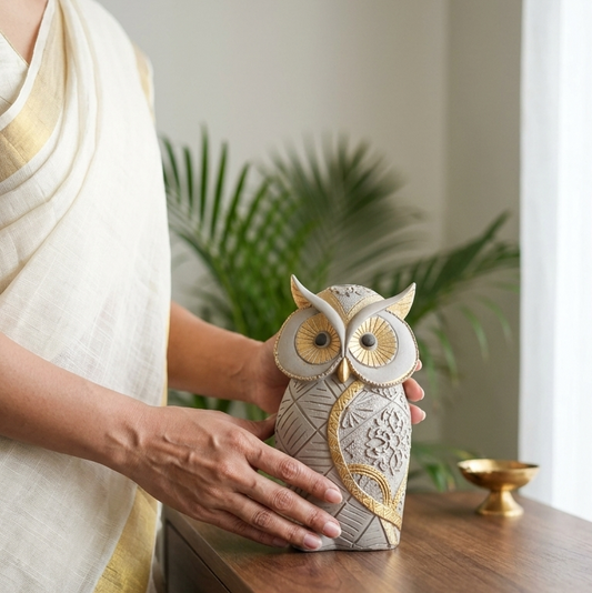 Handcrafted Owl Showpiece 