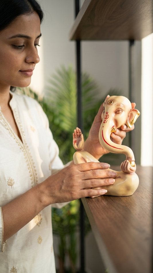 Handcrafted Modern Ganesha Showpiece for Home & Spiritual Gifting