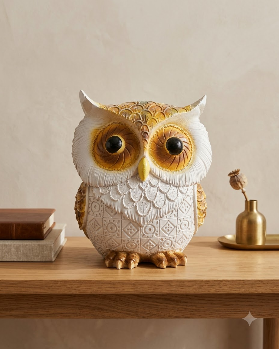 White and Gold Owl