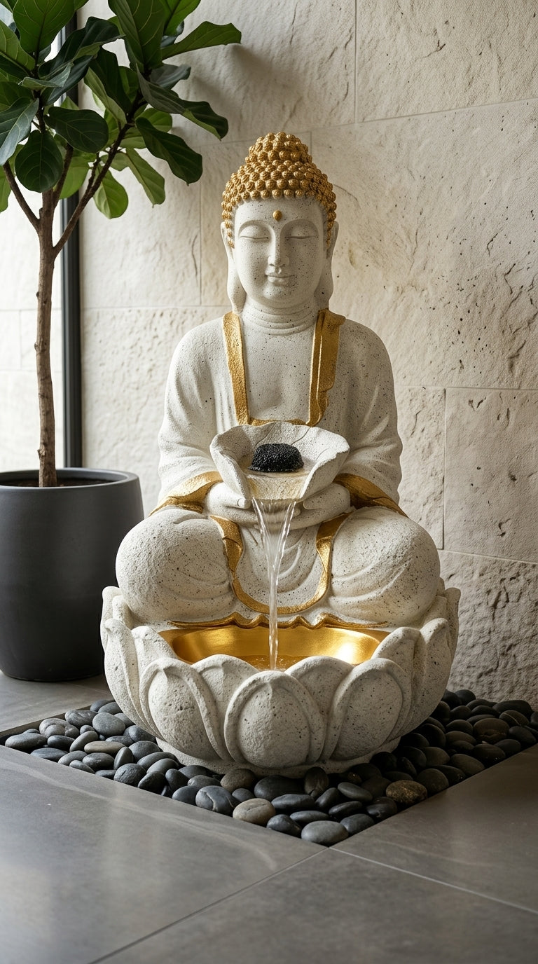 Handcrafted Luxury Buddha Water Fountain