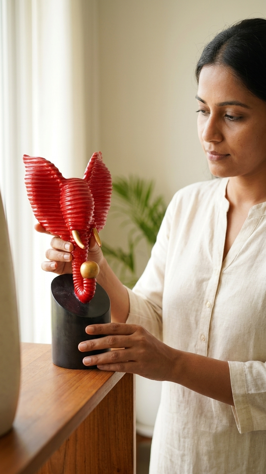Handcrafted elephant showpiece