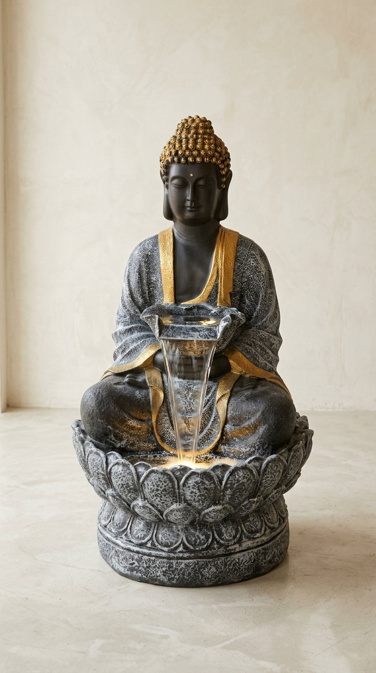 Handcrafted Luxury Buddha Indoor Water Fountain