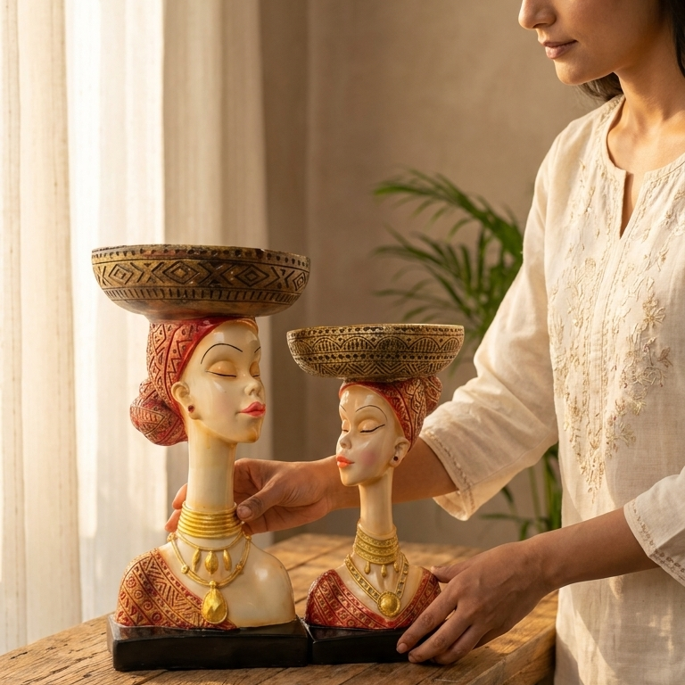 Lady Face Bowl Set Of 2