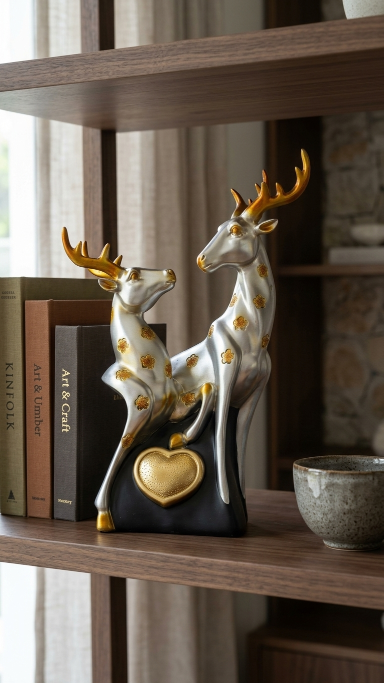 Handcrafted Deer Couple Showpiece