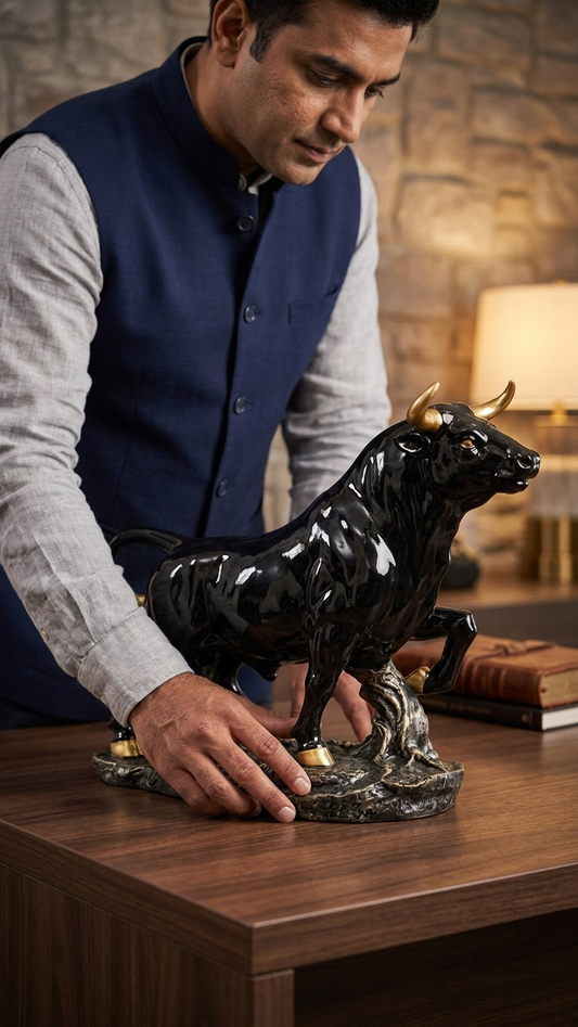 Black bull statue home decor India – Modern Home & Office Decor Sculpture India