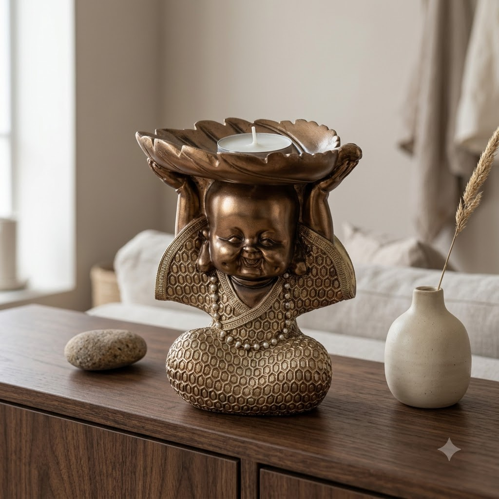 Golden Monk Lotus Bowl