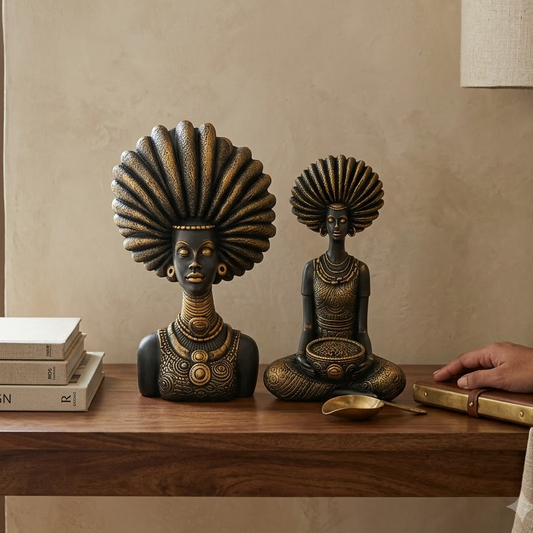 African Lady Set of 2