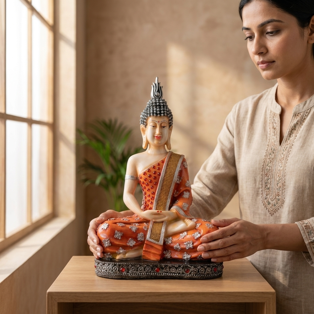 Meditating Buddha Idol