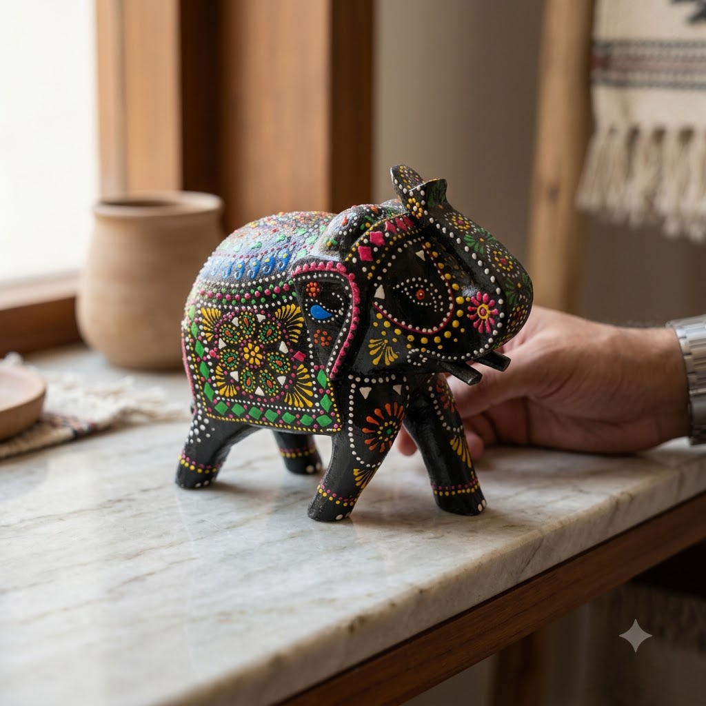 Hand Painted Elephant