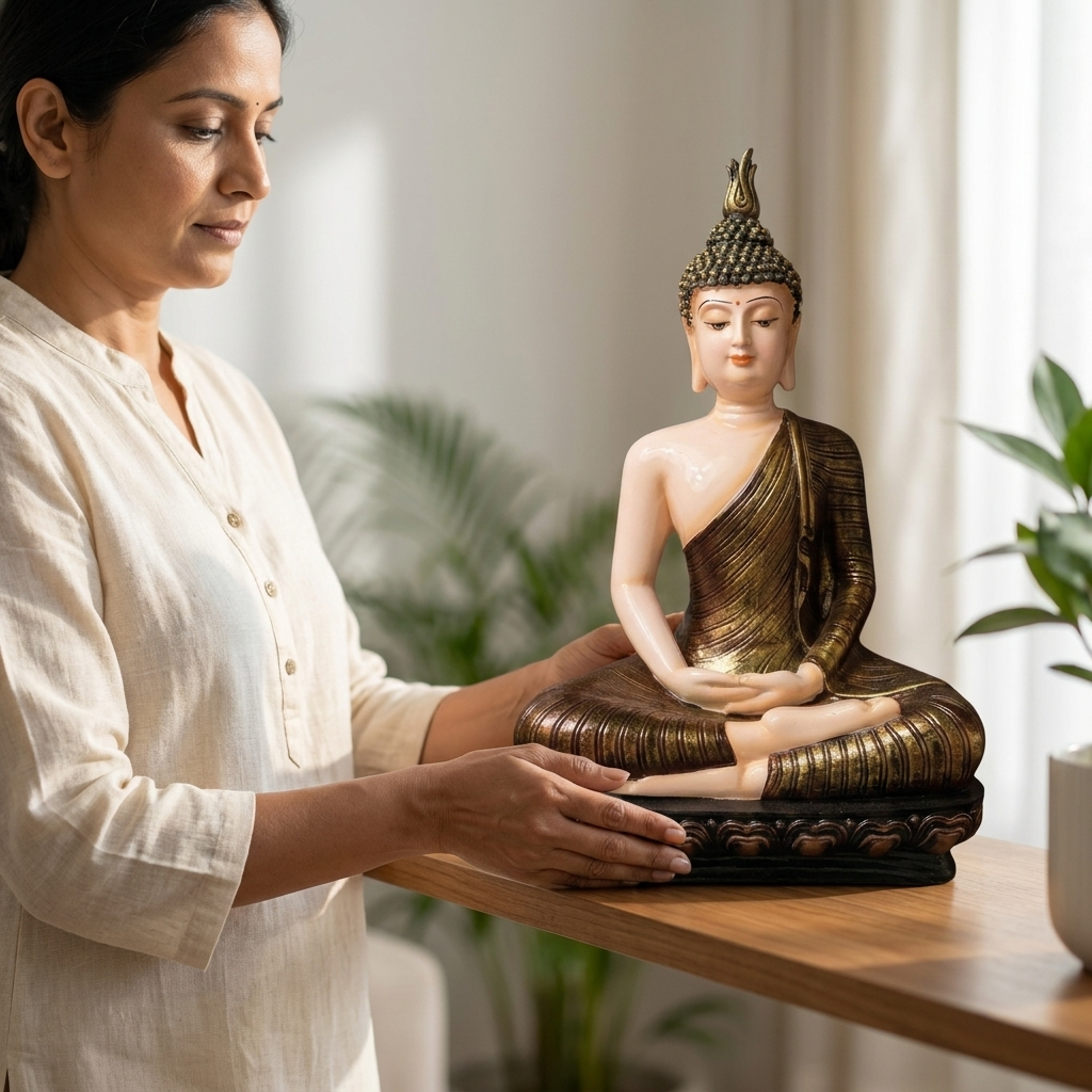 Meditating Buddha Idol