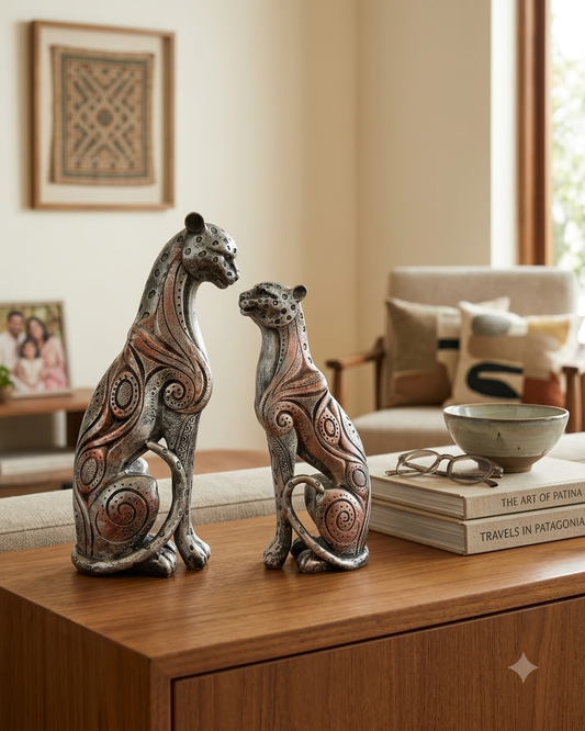 Leopard Showpiece Set of 2