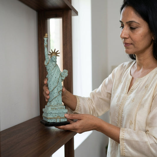 Handcrafted Statue of Liberty Showpiece for Luxury Home Decor