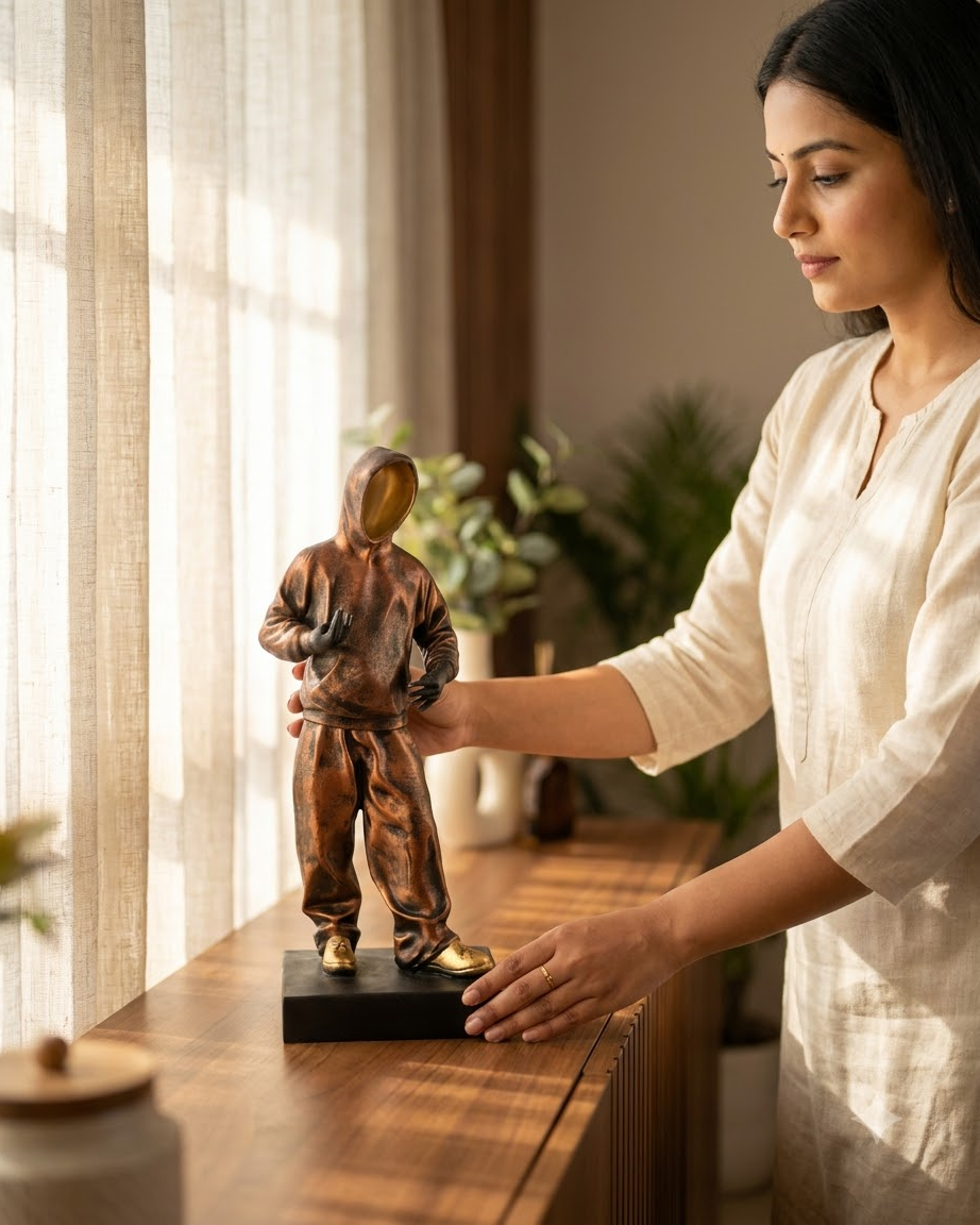 Faceless Man Sculpture for Home Decor