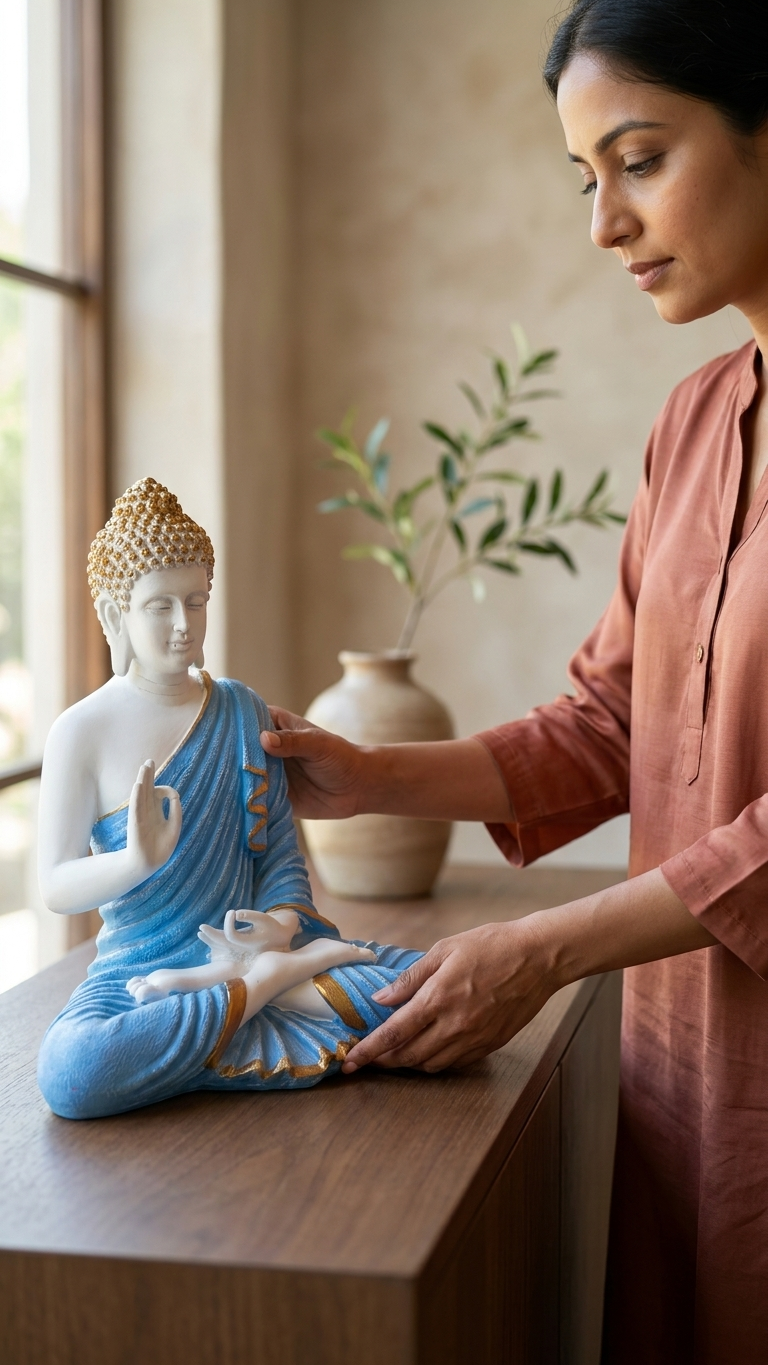 Meditating Buddha Idol 