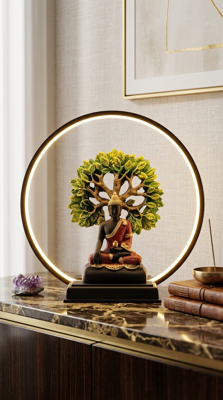 Handcrafted LED Buddha 