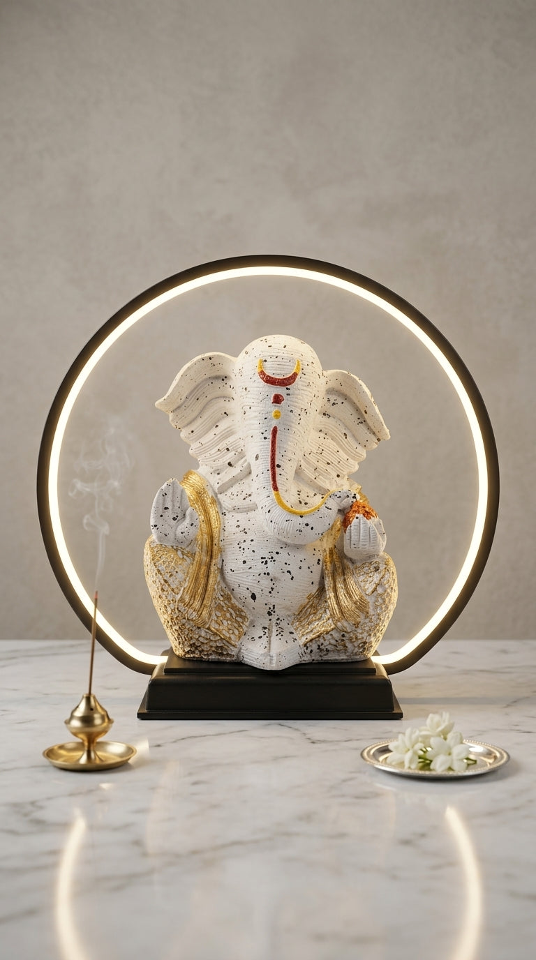 Handcrafted LED Ganesh Idol