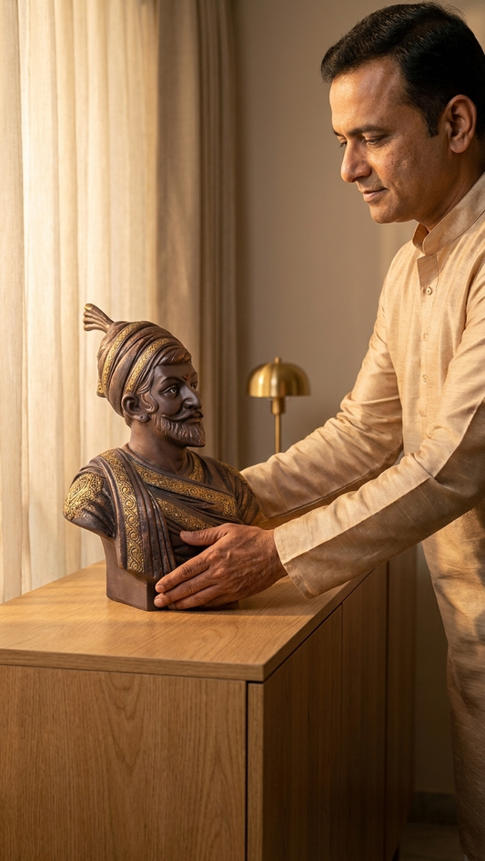 Chhatrapati Shivaji Maharaj Sculpture – Premium Heritage Decor Statue
