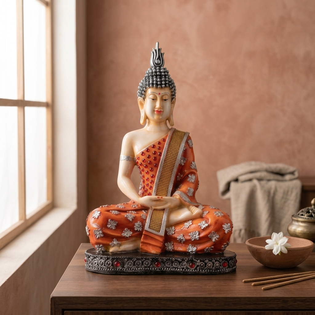 Meditating Buddha Idol